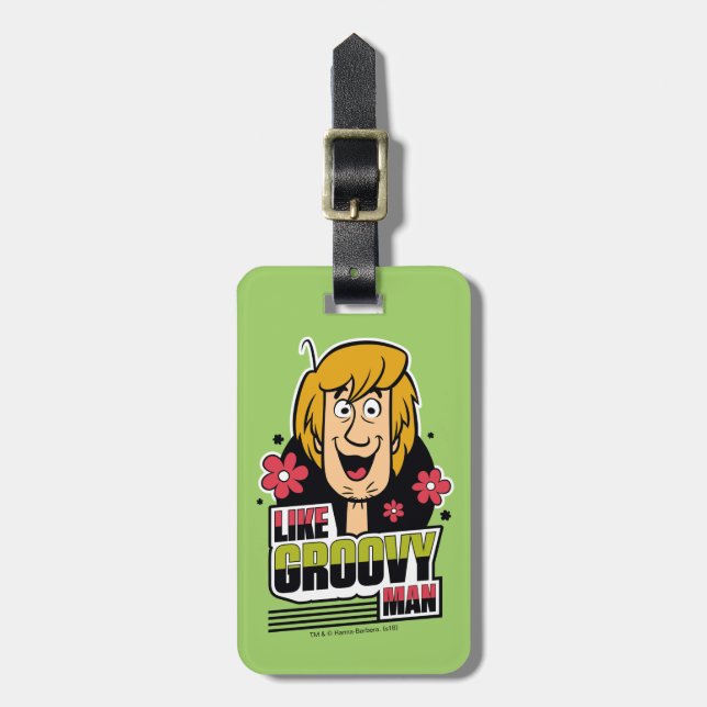Shaggy "Like Groovy Man" Graphic Luggage Tag (Front Vertical)