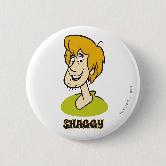 Shaggy Name Graphic 2 Inch Round Button (Front)