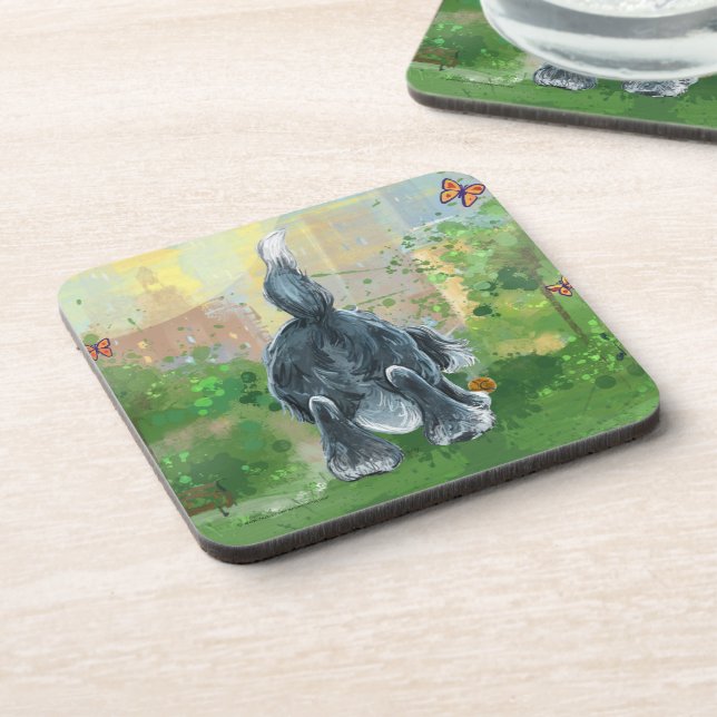 Shaggy Sheep Dog Coaster (Left Side)