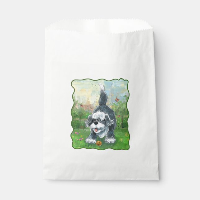 Shaggy Sheep Dog Favour Bag (Front)