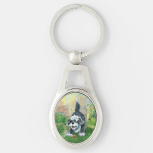 Shaggy Sheep Dog Keychain