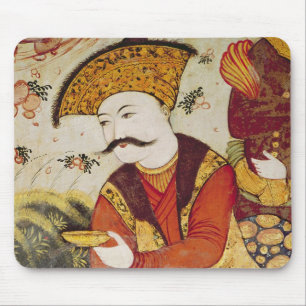 Shah Abbas I  and a Courtier offering Mouse Pad