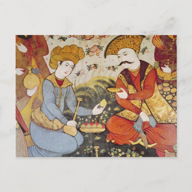 Shah Abbas I  and a Courtier Postcard (Front)