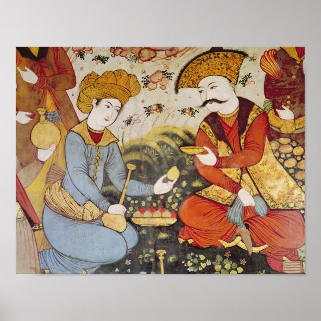 Shah Abbas I  and a Courtier Poster (Front)