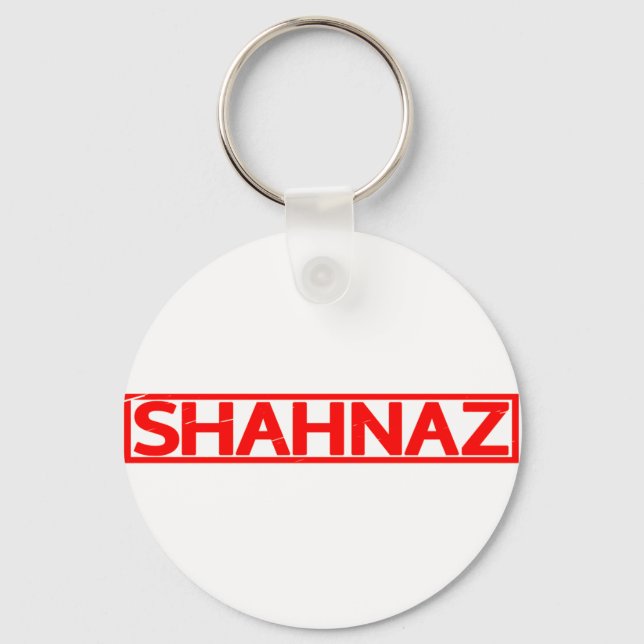 Shahnaz Stamp Keychain (Front)
