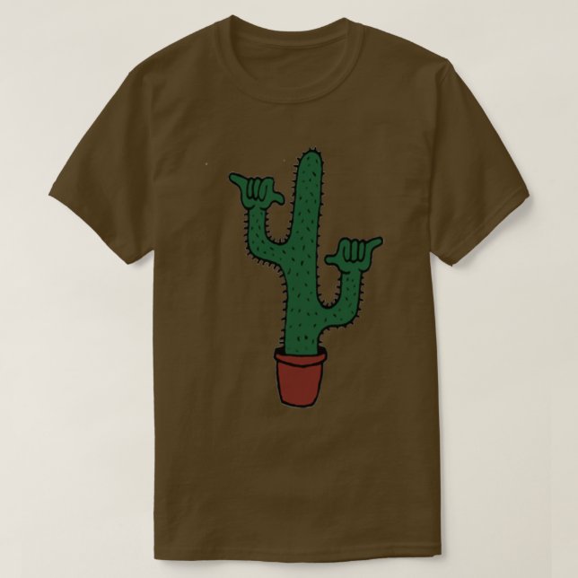 Shaka Cactus T-Shirt (Design Front)
