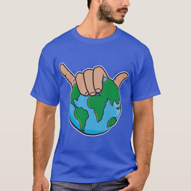 Shaka Earth Oversized T-Shirt (Front)