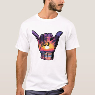 Shaka Hand Sign Aloha Surfing Surf Summer Vacation T-Shirt