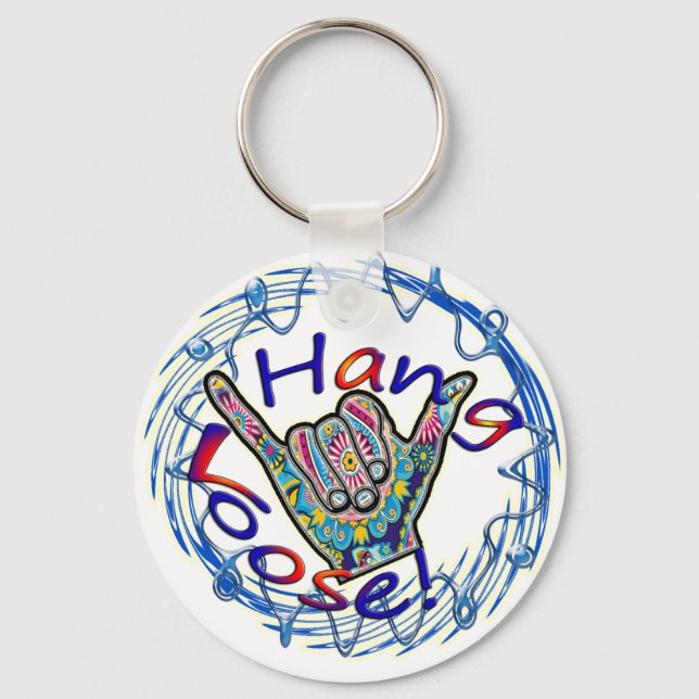 SHAKA! HANG LOOSE! KEYCHAIN (Front)