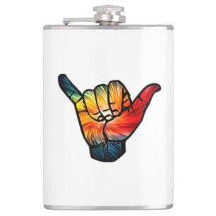 Shaka Rainbow Hip Flask