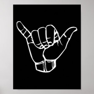 Shaka Sign Surf Retro Hawaii Surfing Tee
