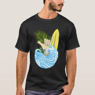 Shaka Sign Vintage Hang Loose Hawaii Surfing T-Shirt