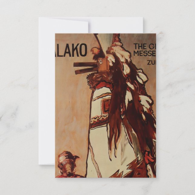 “Shakalo” Western Art By Gerald Cassidy Thank You Card (Front)