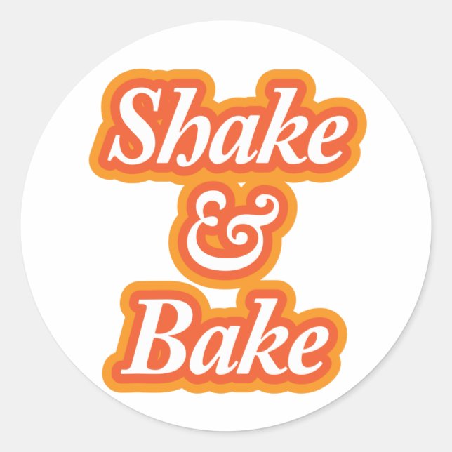 Shake & Bake Classic Round Sticker (Front)