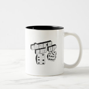 shake em up - dice Two-Tone coffee mug