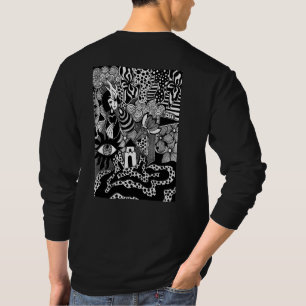 Shake It Out – Black and White Hand-Drawn Art T-Shirt