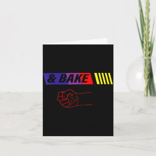 Shake or bake funny dad kid matching happy card