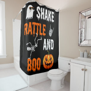 Shake, Rattle, Boo Fun Skeleton Pumpkin Halloween