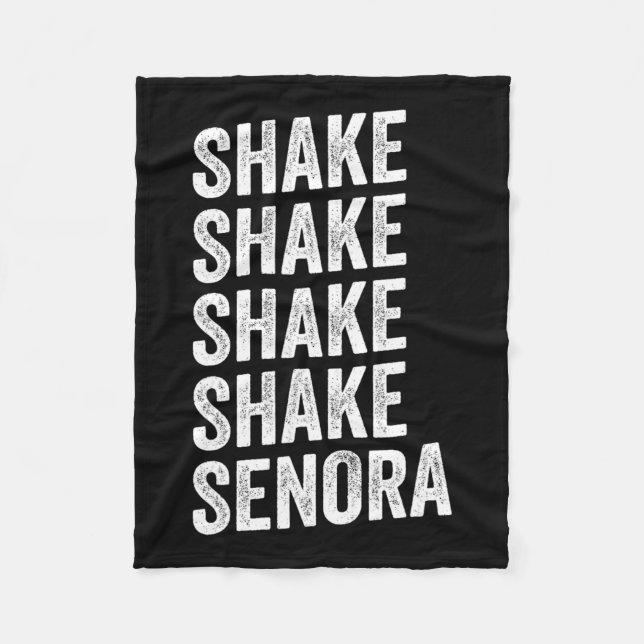 Shake Shake Senora Halloween  Fleece Blanket (Front)