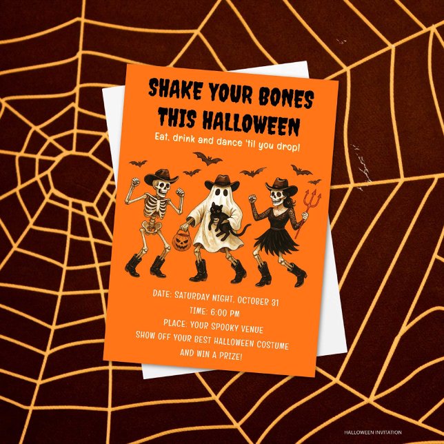 Shake Your Bones Halloween Invitation (Creator Uploaded)