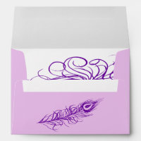 Shake your Tail Feathers Invitation Envelope turq