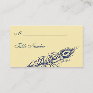 Shake your Tail Feathers Place Card (yellow)