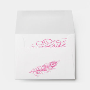 Shake your Tail Feathers RSVP Envelope (fuchsia)