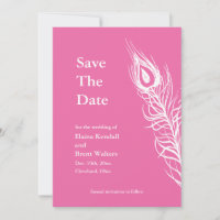Shake your Tail Feathers Save the Date 1 (fuchsia)