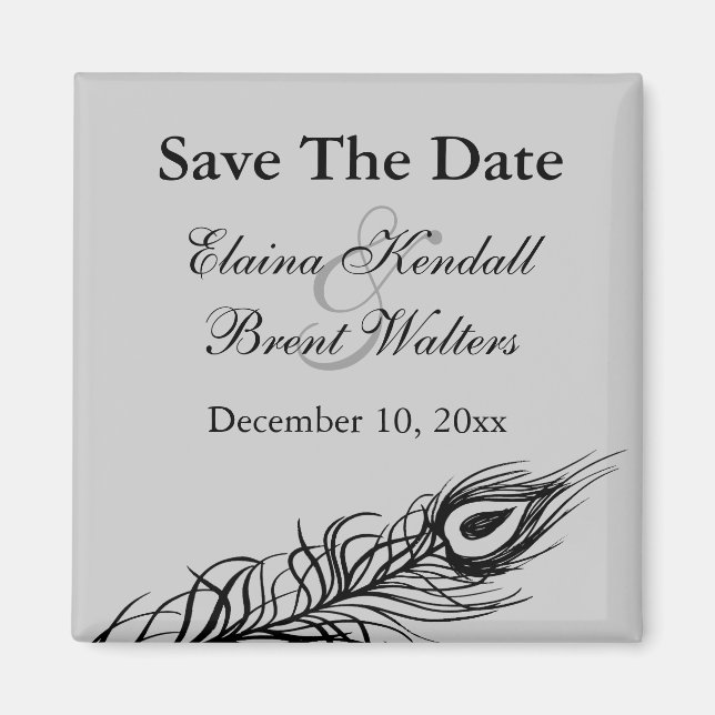 Shake your Tail Feathers Save the Date Magnet (Front)