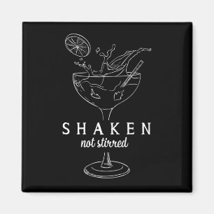 Shaken Martinis Drinking Alcohol Funny Bartender Magnet