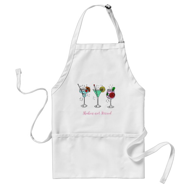 Shaken Not Stirred Cocktails Standard Apron (Front)