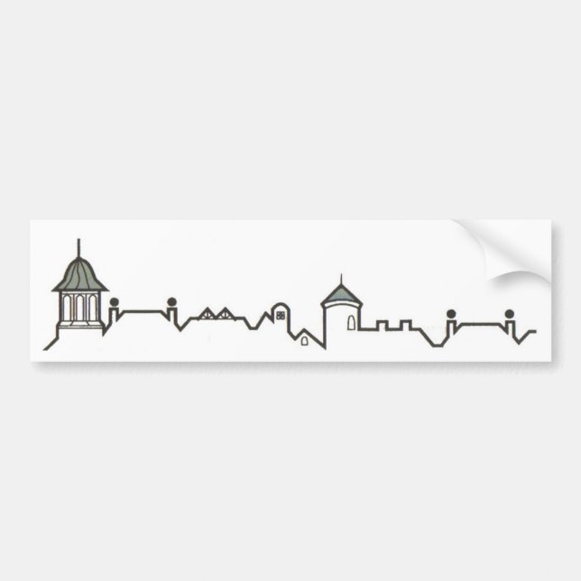 Shaker Square Bumper Sticker (Front)