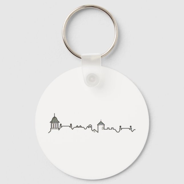 Shaker Square Keychain (Front)