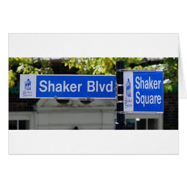 Shaker Square Sign (Front Horizontal)