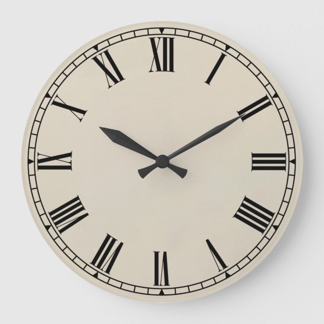 Shaker Style 01 - Antiqued Large Clock (Front)