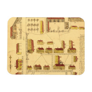 SHAKER VILLAGE MAP, 1849 MAGNET