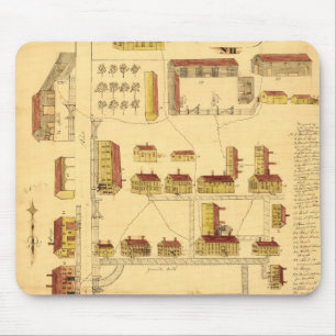 SHAKER VILLAGE MAP, 1849 MOUSE PAD