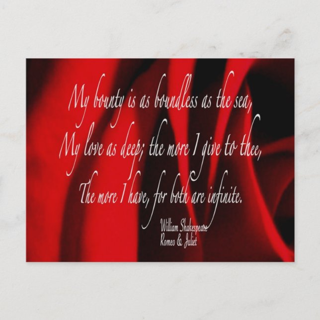 SHAKESPEARE 2 POSTCARD (Front)