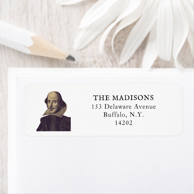 Shakespeare Bookish Performing Arts Return Address (Insitu)