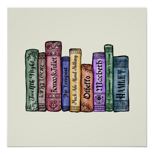 Shakespeare Books No.1 Poster (Front)