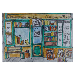 Shakespeare & Co. Bookstore Seine, Paris Cutting Board