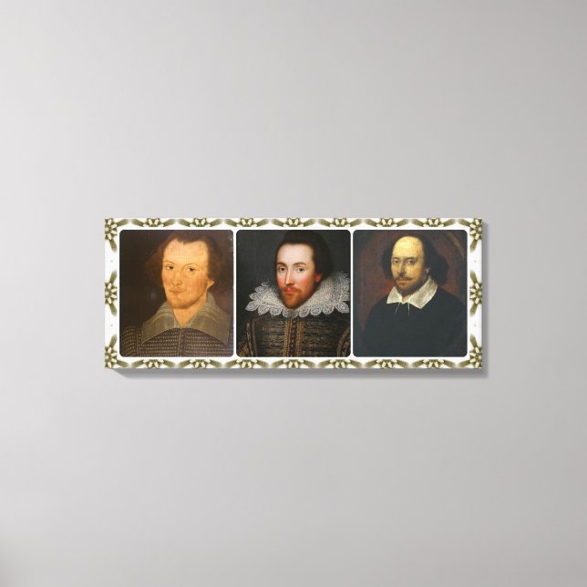 Shakespeare Collage Wrapped Canvas Print (Front)