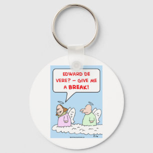 shakespeare edward de vere angels heaven keychain
