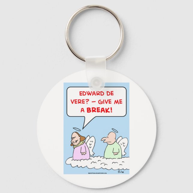 shakespeare edward de vere angels heaven keychain (Front)