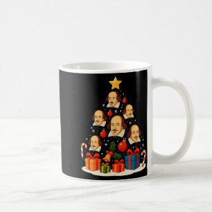 Shakespeare English Literature Christmas Tree Xmas Coffee Mug