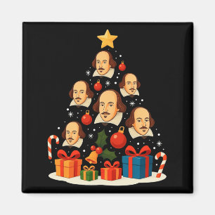 Shakespeare English Literature Christmas Tree Xmas Magnet