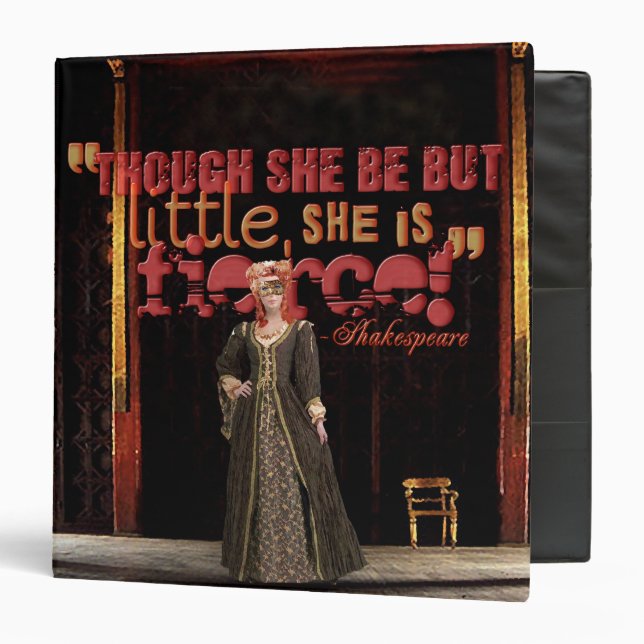 Shakespeare Fierce Quote Binder (Front/Inside)