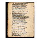 Shakespeare Hamlet Pour Être Soliloque Poster