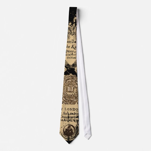 Shakespeare Henry IV Part I Quarto Front Piece Tie (Front)