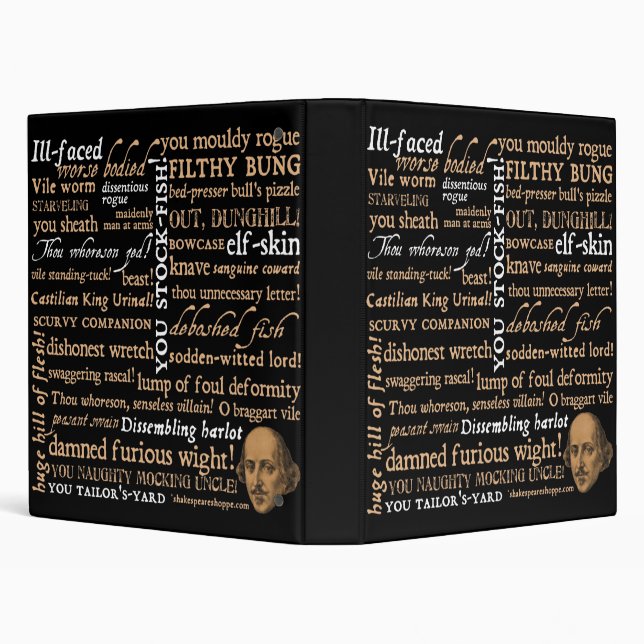 Shakespeare Insults Collection Binder (Background)